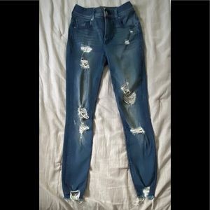 Express distressed jean.  Size 00
